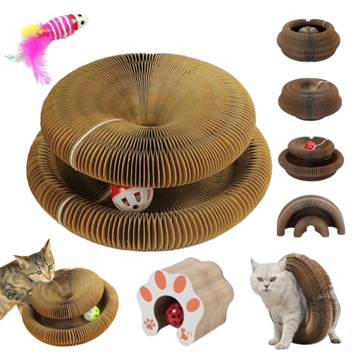 Katzenwirbel, Katzenwirbel Katzenliebling, Faltbar Langlebig Fangbox Katzen, kratzspielzeug für katzen Mit Glockenball, katzenspielzeug selbstbeschäftigung FüR Gegen Langeweile (D Katzenpfotenmuster) Katzenwirbel, Katzenwirbel Katzenliebling, Faltbar Langlebig Fangbox Katzen, kratzspielzeug für katzen Mit Glockenball, katzenspielzeug selbstbeschäftigung FüR Gegen Langeweile (D Katzenpfotenmuster) von Snrtevu