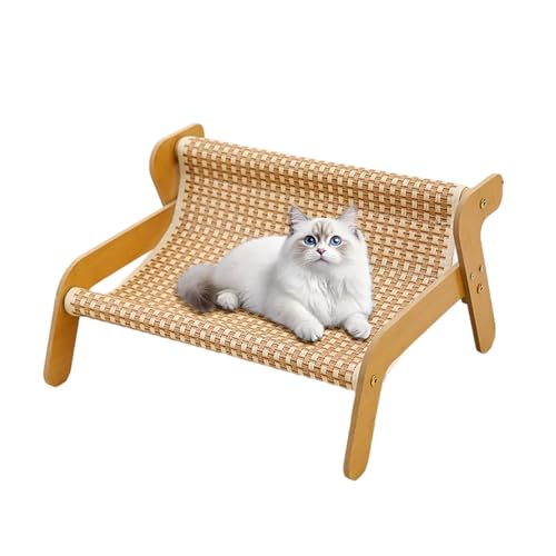 MiauLounge Bequeme Katzenliege mit kratzfester Oberflache, 2-in-1-katzenhängematten-lounge, Sisal Cat Chair für Indoor Spielmöbel (Kühlmatten-Stil) von Snrtevu