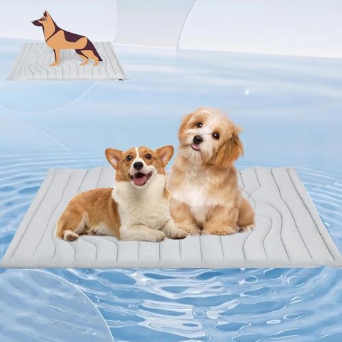 Pfotenchill - Die Innovative Kühlmatte Für Hunde, Kühlmatte Hund Aus Kühlgewebe Wendbar, Maschinenwaschbar, Selbstkühlende Pads Sicher Und Komfortabel Für Deinen Hund (XL) von Snrtevu