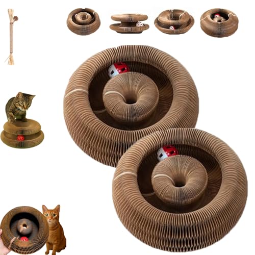 Pfotenwert Katzenloop, Katzenwirbel Katzenliebling, Foldable Convenient Katzenspielzeug, EIN mitwachsender Spielplatz, der die tiefsten Instinkte Ihrer Katze befriedigt (Stil-1,2PCS) von Snrtevu