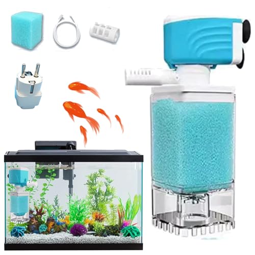 Snrtevu Automatisches Aquarium Filtersystem, Aquarium Filter, Quiet Aquarienfilter FüR Optimale Wasserreinigung Und Sauerstoffversorgung In Aquarien (15W/800h) von Snrtevu