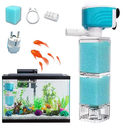Snrtevu Automatisches Aquarium Filtersystem, Aquarium Filter, Quiet Aquarienfilter FüR Optimale Wasserreinigung Und Sauerstoffversorgung In Aquarien (25W/1700h) von Snrtevu