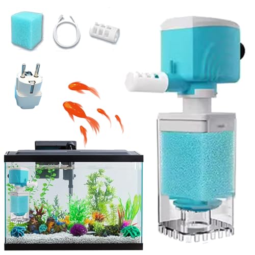 Snrtevu Automatisches Aquarium Filtersystem, Aquarium Filter, Quiet Aquarienfilter FüR Optimale Wasserreinigung Und Sauerstoffversorgung In Aquarien (6W/600h) von Snrtevu
