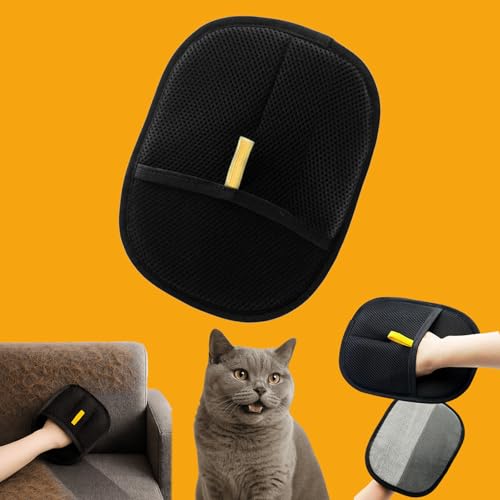 Snrtevu Fellmagnet, Static Removal Gloves, Versatile Double Sided Pet Grooming Gloves, Reusable Pet Hair Remover Glove for Dog & Cat Washing Deshedding Grooming (1pc) von Snrtevu