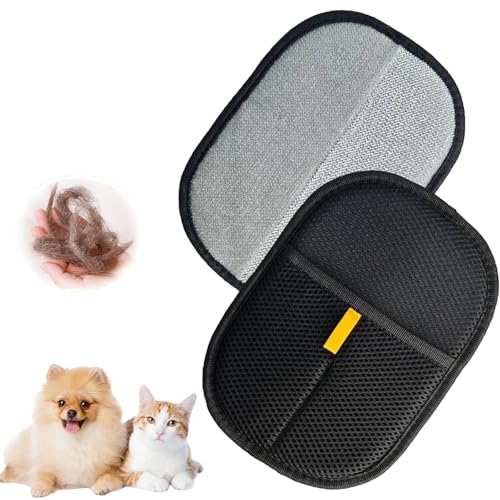Snrtevu Fellwischer, Fellwischer-Katze, Tierhaarentferner Handschuh für Hunde & Katzen, Wiederverwendbare Fell Magnet Handschuh für Haustiere, Kleidung, Sofa (1pc) von Snrtevu