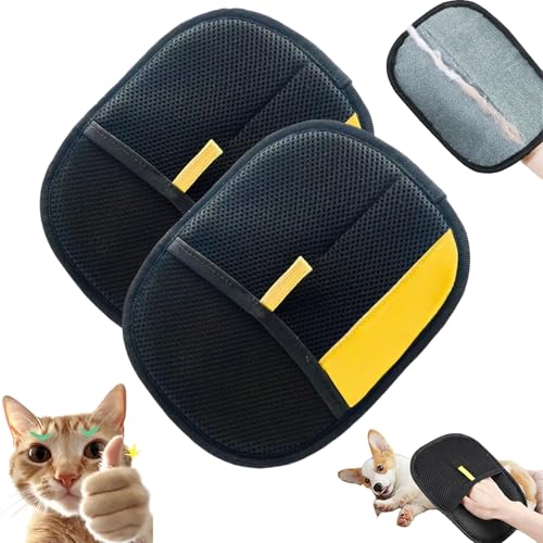 Snrtevu Kolibri Tierhaar Handschuh, Wiederverwendbare Handschuhe zur Tierhaarentfernung, für Kleidung, Sofas, Teppiche, Autoinnenräume (2pc) von Snrtevu