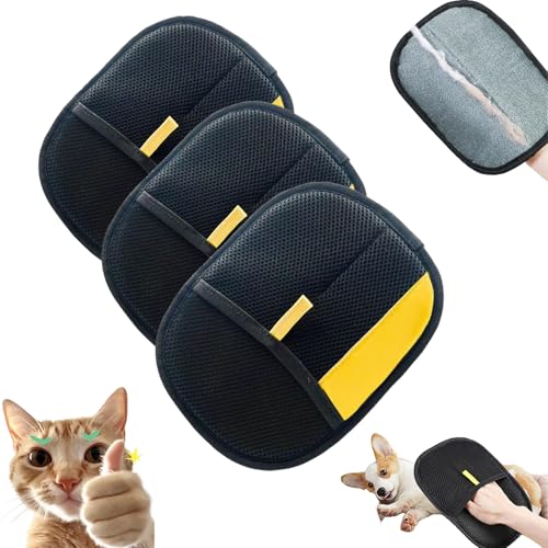 Snrtevu Kolibri Tierhaar Handschuh, Wiederverwendbare Handschuhe zur Tierhaarentfernung, für Kleidung, Sofas, Teppiche, Autoinnenräume (3pc) von Snrtevu