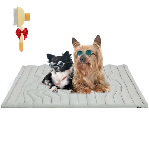 Snrtevu PfotenChill - Die Innovative Kühlmatte für Hunde, Pfotenchill Kühlmatte Hund, Eiskühler Stoff, Leicht Waschbar, Faltbar, Geeignet für Alle Jahreszeiten (L(122 * 71cm)) von Snrtevu