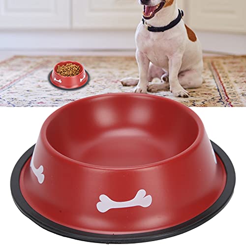 Hundekatzenschalen, Korrosionsschutz rutschfeste Tiernahrung Tiernahrungsschale zum Füttern von Futter(red) von Snufeve6