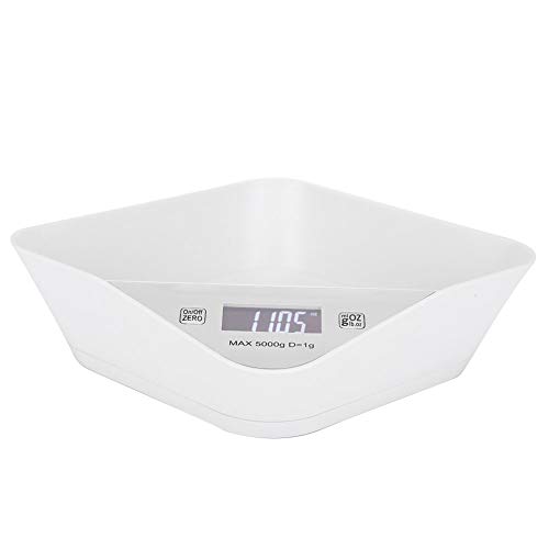 Pet Weighing Bowl, Square Automatic 1500ML U-förmiger Pet Weighing Feeder, zur Kontrolle des Gewichts von Tiernahrung von Snufeve6