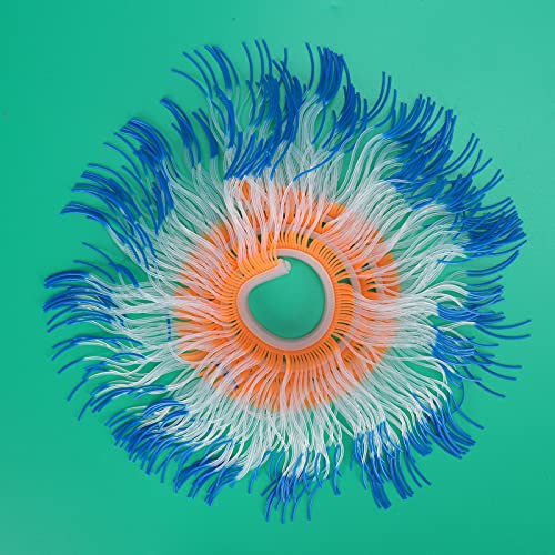 Snufeve6 Silikon-Anemonenkoralle, Silikon-Künstliche Anemone-Koralle mit einzigartiger Landschaft für Aquarium für Aquarium(Blue) von Snufeve6