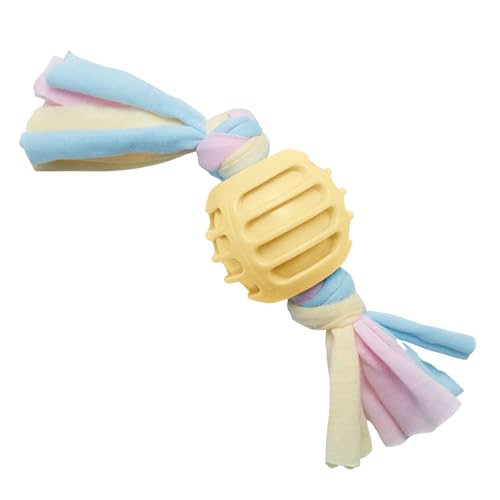 SnugArooz Snuggle Ball Hundespielzeug Kauspielzeug für Welpen, 21,6 cm, Gelb von SNUG AROOZ