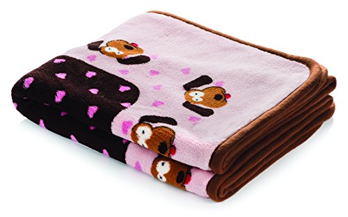 SmartPetLove Kuscheldecke für Haustiere, extra weich und langlebig, rosa Muster von SmartPetLove