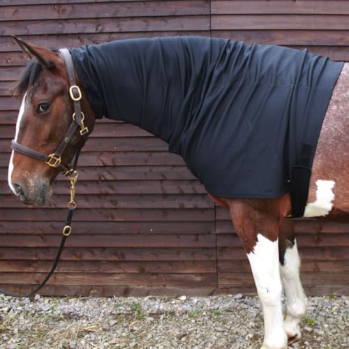 Halsteil für Pferde - Headless Turn Out Hood von Snuggy Hoods - Überzieh-Version - 3 Farben, 8 Größen (Dunkelblau, M) von Snuggy Hoods