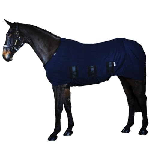 Kuschelige Fleece Decke für Pferde von Snuggy Hoods - Jams Fleece Rug - 5 Farben, 13 Größen (Dunkelblau, 7'0" ca. 213 cm) von Snuggy Hoods