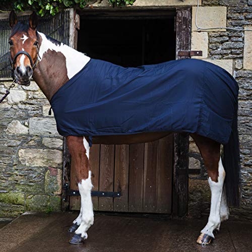 Leichte Unterziehdecke für Pferde und Ponys von Snuggy Hoods - Dunkelblau, 11 Größen (4'6" ca. 140 cm) von Snuggy Hoods