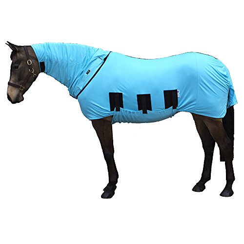 Pferde Fliegendecke von Snuggy Hoods (mit Halsteil) - effektiver Insekten- und UV-Schutz im Sommer - 3 Farben, 11 Größen von Snuggy Hoods