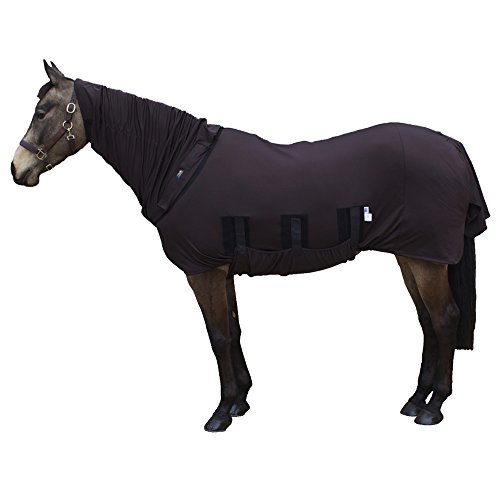 Pferde Fliegendecke von Snuggy Hoods (mit Halsteil) - effektiver Insekten- und UV-Schutz im Sommer - 3 Farben, 11 Größen von Snuggy Hoods
