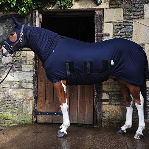 Snuggy Hauben Weatherproof Spik & Spannweite Unter Teppich mit Bauch für Pferd oder Pony - Marine, 210cm von Snuggy Hoods