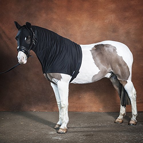 Snuggy Hoods Reiter TOHOLBZ Wetterfeste Kapuze mit Reißverschluss, Schwarz, L von Snuggy Hoods