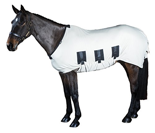 Sommerekzem-Decke von Snuggy Hoods mit Bauchschutz - effektiver Insekten- und UV-Schutz im Sommer - 3 Farben, 11 Größen (Beige, 5'9" (ca. 179 cm)) von Snuggy Hoods