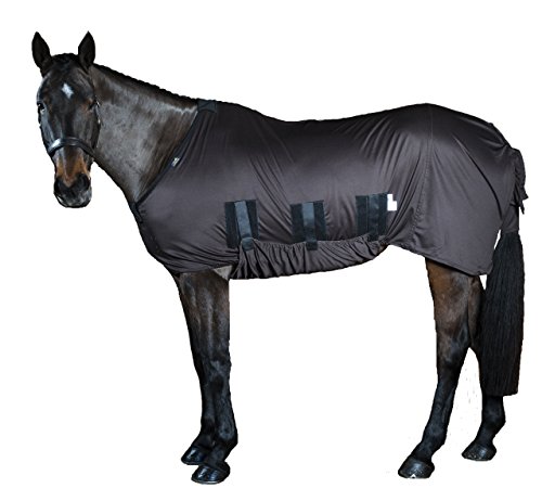 Sommerekzem-Decke von Snuggy Hoods mit Bauchschutz - effektiver Insekten- und UV-Schutz im Sommer - 3 Farben, 11 Größen (Braun, 7'0" (ca. 213 cm)) von Snuggy Hoods