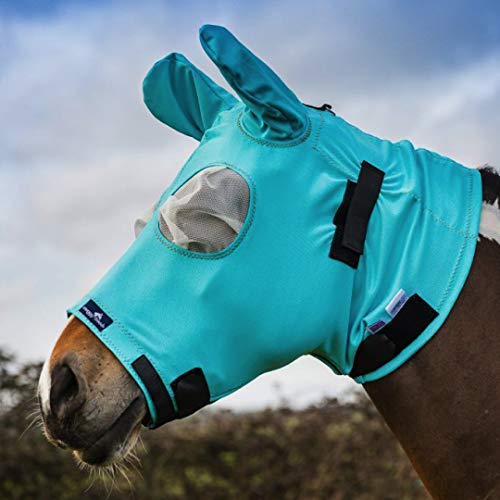 Sommerekzem-Maske von Snuggy Hoods für Pferde - effektiver Schutz gegen Sommerekzem - 3 Farben, 8 Größen - Überzieh-Version von Snuggy Hoods