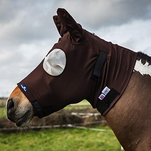 Sommerekzem-Maske von Snuggy Hoods für Pferde - effektiver Schutz gegen Sommerekzem - 3 Farben, 8 Größen - Überzieh-Version von Snuggy Hoods