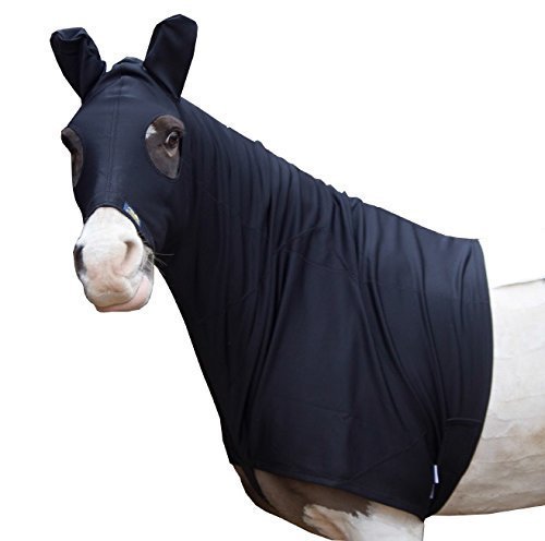 Wetterfeste Kapuze für Pferde - Turn Out Hood von Snuggy Hoods - Überzieh-Version - 3 Farben, 8 Größen (Schwarz, L) von Snuggy Hoods