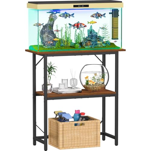 Snughome Aquarium-Ständer, 2-stöckig, robuster Terrarienständer für Zuhause, Büro, Aquarium, 76,2 cm L x 30 cm B x 78 cm H, rustikales Braun Snughome Aquarium-Ständer, 2-stöckig, robuster Terrarienständer für Zuhause, Büro, Aquarium, 76,2 cm L x 30 cm B x 78 cm H, rustikales Braun von Snughome