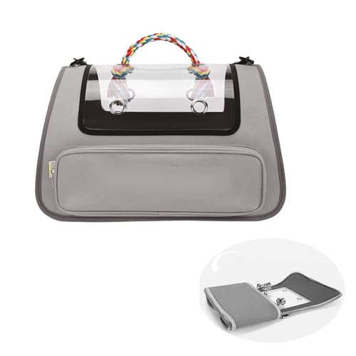 Katzentransporttasche Faltbar und Atmungsaktiv Katzen Transportboxen ， mit Einstellbar Schultergurt Katzen Tasche für Katzen Kleiner Hund Welpe,Gray von Snyucve