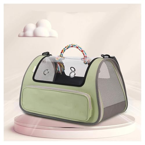 Transporttasche Katze Faltbar und Atmungsaktiv Katzen Transport Tasche ， für Reisen im Flugzeug, Auto oder Zug Katzen Transport für Katzen Kleiner Hund Welpe,Green von Snyucve