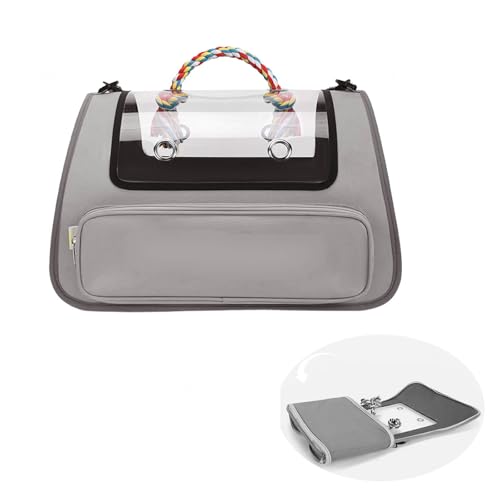 Transporttasche Katze Faltbar und Atmungsaktiv Katzen Transport Tasche ， mit Einstellbar Schultergurt Katze Transportbox für Katzen Kleiner Hund Welpe,Gray von Snyucve