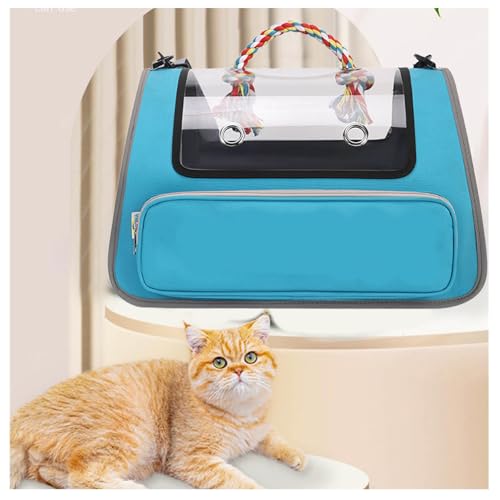 Transporttasche Katze Faltbar und Atmungsaktiv Katzenbox , für Reisen im Flugzeug, Auto oder Zug Katzenbox Transportbox für große Katzen und Welpen bis 7kg,Blue Transporttasche Katze Faltbar und Atmungsaktiv Katzenbox , für Reisen im Flugzeug, Auto oder Zug Katzenbox Transportbox für große Katzen und Welpen bis 7kg,Blue von Snyucve