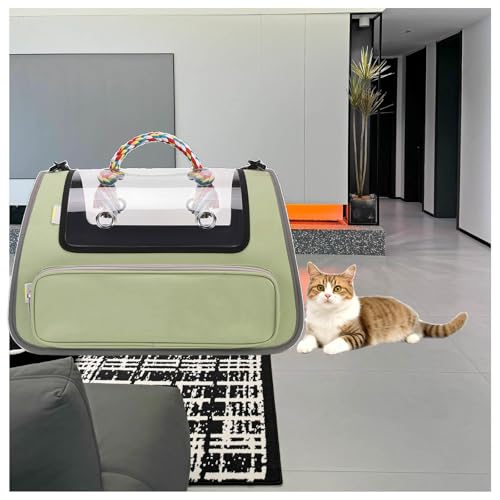 Transporttasche Katze Faltbar und Atmungsaktiv Katzentasche Transporttasche , für Reisen im Flugzeug, Auto oder Zug Katzentragetasche für Katzen Kleiner Hund Welpe,Green Transporttasche Katze Faltbar und Atmungsaktiv Katzentasche Transporttasche , für Reisen im Flugzeug, Auto oder Zug Katzentragetasche für Katzen Kleiner Hund Welpe,Green von Snyucve
