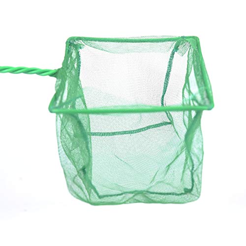 Soapow 4 Stück - 10,2 cm großes Aquarium-Fangnetz, feinmaschig, mit Kunststoffgriff, Grün von Soapow