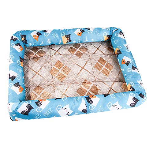 Sobotoo Haustiermatratze für Hunde und Katzen, selbstkühlende Matte, Schlafbett, Wärmeentlastung, für kleine und mittelgroße Hunde und Katzen von Sobotoo