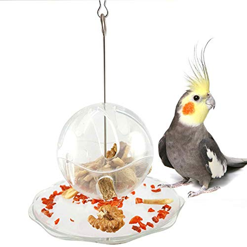 Vogelfutter-Ball, Intelligenzspielzeug zum Aufhängen, Vogelkäfig-Futterstation für Papageien, Wellensittiche, Sittiche, Nymphensittiche, Finken, Kanarienvögel von Sobotoo