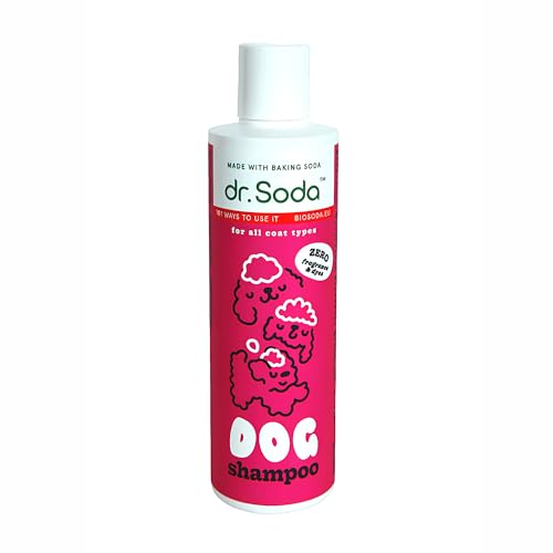 bioSoda TM Soda Gel-Shampoo für Hunde 250ml – Hundeshampoo, ohne Farb- und Duftstoffe, mit Backpulver, pH-ausgeglichen von Soda