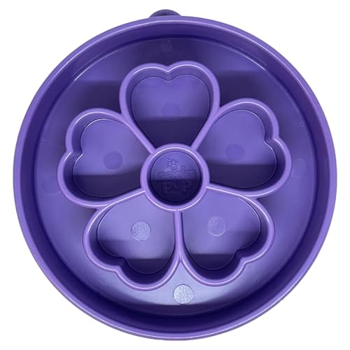 SodaPup Anreicherungsschale mit Blumen-Design – Langlebiger Futternapf, hergestellt in den USA, aus ungiftigem, haustiersicherem, lebensmittelechtem Material für geistige Stimulation, verlangsamtes SodaPup Anreicherungsschale mit Blumen-Design – Langlebiger Futternapf, hergestellt in den USA, aus ungiftigem, haustiersicherem, lebensmittelechtem Material für geistige Stimulation, verlangsamtes von SodaPup