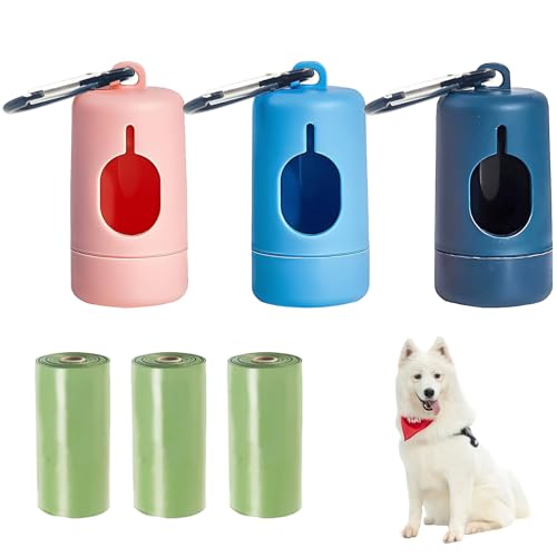 SoeUyd Kotbeutelspender, Hundekotbeutelspender, Hundekotbeutel Halter, Tragbar Kotbeutelspender für Hunde, Mit 3 Kotbeutel für Hunde, wasserdichte und Leichte Outdoor-Tiere Produkt SoeUyd Kotbeutelspender, Hundekotbeutelspender, Hundekotbeutel Halter, Tragbar Kotbeutelspender für Hunde, Mit 3 Kotbeutel für Hunde, wasserdichte und Leichte Outdoor-Tiere Produkt von SoeUyd
