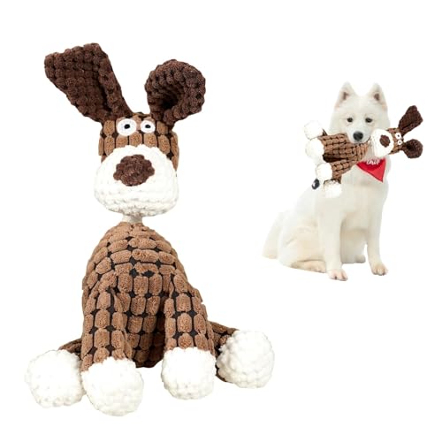 SoeUyd Hundespielzeug, Spielzeug für Hunde, Quietschendes Hunde Plüschtier mit Strapazierfähigem Material, Hund Spielzeug Plüsch Tier Hundespielzeug für Kleine Medium Große Hund- Hund von SoeUyd
