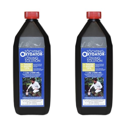 Söchting 12% Wasserstoffperoxid-Oxydator-Lösung 2er Pack – 2 x 1000 ml für Intensive Sauerstoffanreicherung in größeren Aquarien & Teichen von Söchting Biotechnik