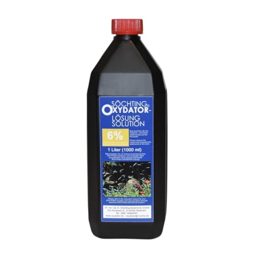 Söchting 6% Wasserstoffperoxid-Oxydator-Lösung 1000 ml – Starke Sauerstoffanreicherung für Aquarien & Teiche | Verbesserung der Wasserqualität von Söchting Biotechnik