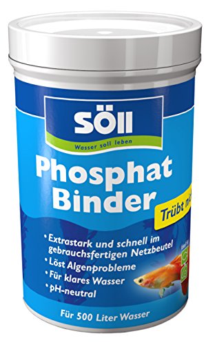 Söll 81667 PhosphatBinder 300 g (für 500 l Wasser) - pH-neutrale Bindung von Phosphat zur Algenbehandlung | Algenvorbeugung und Herstellung eines idealen Aquarienklimas von Söll