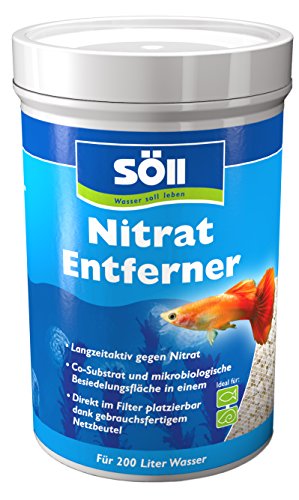 Söll 83196 NitratEntferner (120 g für 200 l Wasser) - Natürliche Nitratreduktion im Aquarium/bekämpft Algenwachstum und Krankheiten von Fischen und Wasserpflanzen von Söll