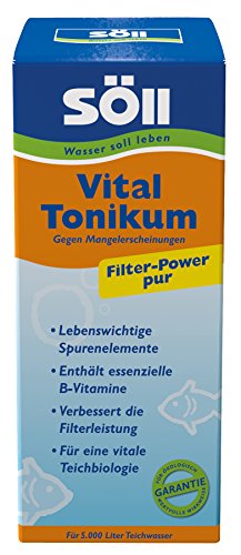 Söll 81356 VitalTonikum, 500 ml - Teichpflegemittel/Wasseraufbereiter mit Vitaminen und Spurenelementen für bessere Selbstreinigungskraft und Vitalität der Fische, optimal für den künstlichen Teich Söll 81356 VitalTonikum, 500 ml - Teichpflegemittel/Wasseraufbereiter mit Vitaminen und Spurenelementen für bessere Selbstreinigungskraft und Vitalität der Fische, optimal für den künstlichen Teich von Söll