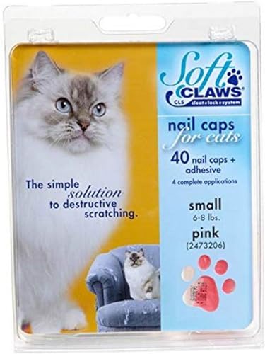 SOFTCLAWS® Krallenschutzes für Katzen - klein - Rose von Soft Claws