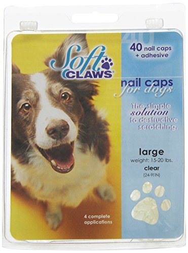 Soft Claws weiche Krallen Hunde und Katzen Nail Caps Take Home Kit, große, Natur von Soft Claws