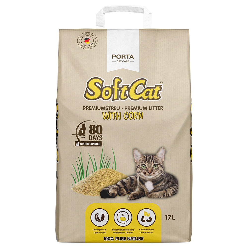 Porta SoftCat Corn - Sparpaket: 2 x 17 l von SoftCat